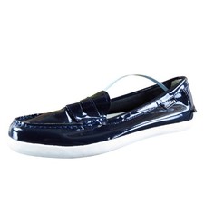 Cole Haan Women's Pinch Maine Penny Loafer Blue Patent Leather Sz 8.5 Medium