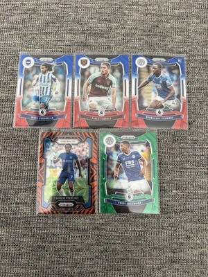 2020/21 Panini Prizm EPL Lot Sterling Orange, Tielemans Green, RC  Refractors