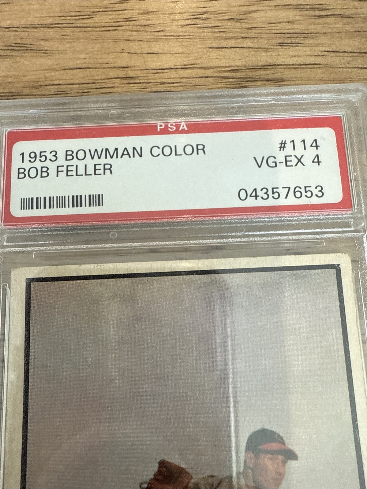 1953 Bowman Color - Bob Feller #114 PSA 4