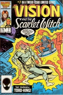 Vision and the Scarlet Witch (Vol. 2) #7 F Direct Marvel Comics 1986 Stock Image