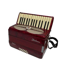 Eufisa Italiana accordion 30 keys 18 buttons red