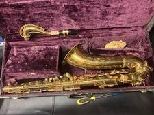 Vintage C.G. Conn Naked Lady tenor saxophone, made in Elkhart, Indiana