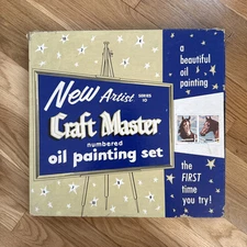 1960’s Craft Master New Artist Series 10 Oil Painting Set NA-54 EQUINE BEAUTIES