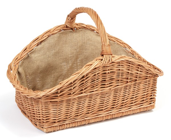 Kaminkorb Holzkorb Kaminholzkorb Aus Weide Mit Jute (Art. 90280-Natur)-image