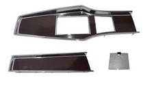 Pg Classic 331-70set Mopar 1969-71 A-body Woodgrain 4-speed Console Plate Set