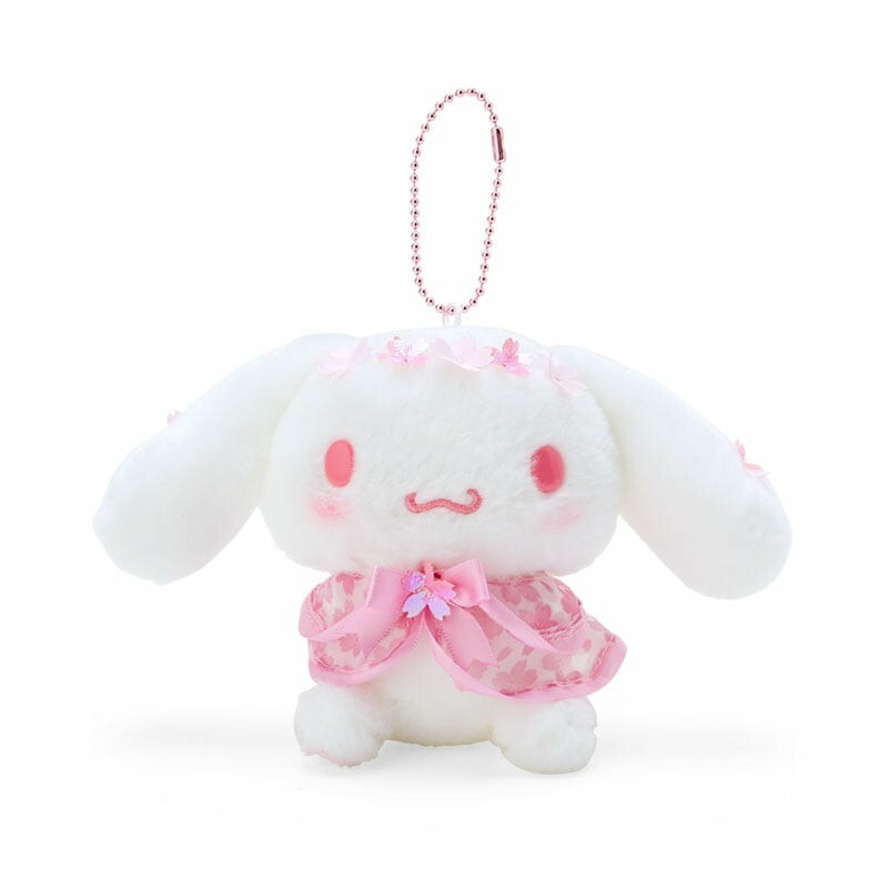 Sanrio cinnamoroll plush sakura 2024 pink keychain mascot | eBay