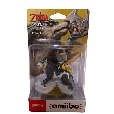 Nintendo amiibo Wolf Link Twilight Princess Legend of Zelda Neu Sammlung Sealed