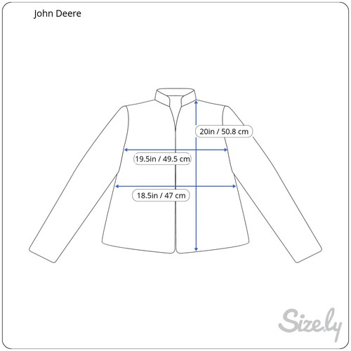 John Deere Jacket Boys 11/12 Reversible Hooded Logo Outdoor Pockets Zip Green - Picture 14 of 14