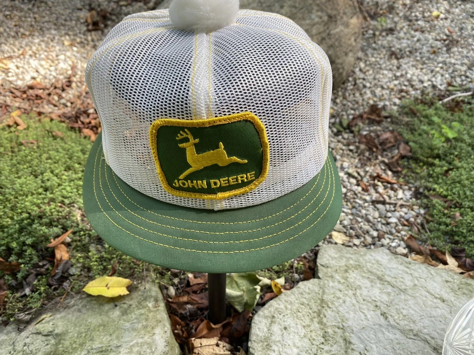 Sombrero de pompón de malla John Deere vintage Louisville raro Foto 2 de 4