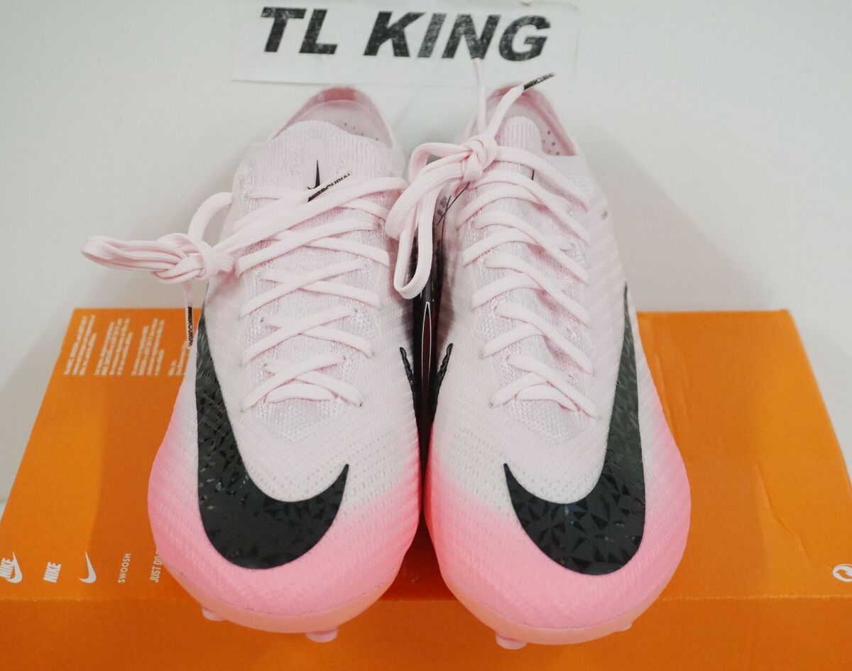 Nike ZM Mercurial Vapor 15 Elite AG-Pro P Soccer Cleats Pink Nike ZM Mercurial Vapor 15 Elite AG-Pro P Soccer Cleats Pink