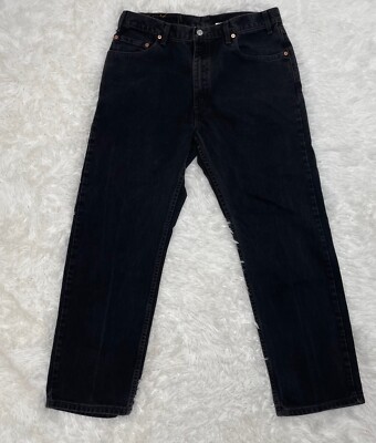USA製 Levi's 505 Black Denim Pants 36/30 Vintage Levi's 505 Black Denim Jeans Men's Size 36x30 90s Y2K