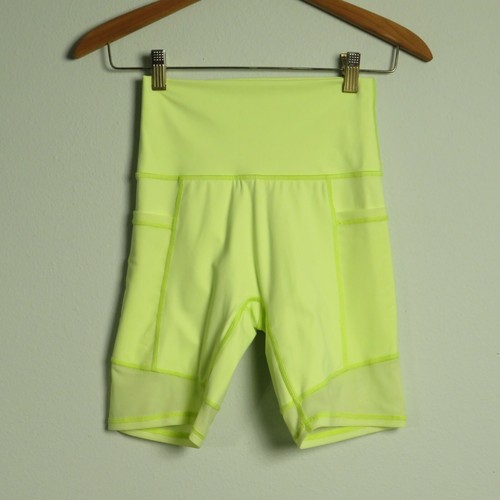 LIME GREEN ATHLETIC SHORTS W/POCKETS | eBay