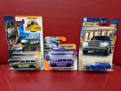 Lot of 3 MATCHBOX Models MIB OVP Mercedes W123 Kombi G550 2015 G550 Jurassic Par