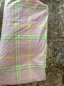 pottery Barn Kids Pink plaid duvet FULL QUEEN perfect