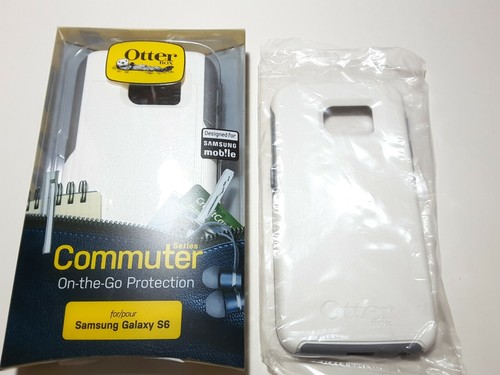 2 CASES OtterBox Symmetry & Commuter Cases For Samsung Galaxy S6 WHITE / GREY - 第 1/11 張圖片
