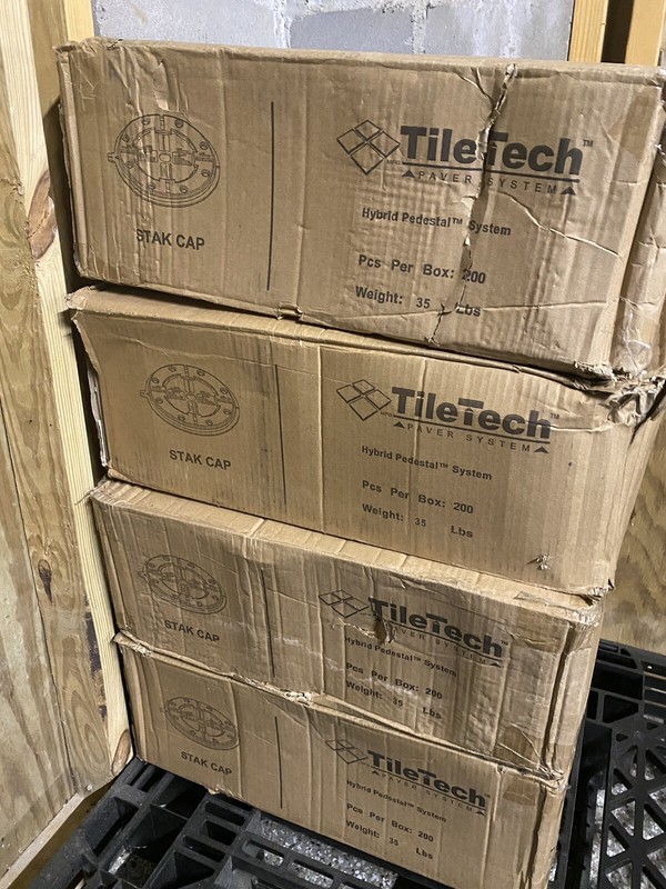 TileTech Tile Tech Pedestal Hybrid Stak Caps 200 Units In Original Box-50% Off