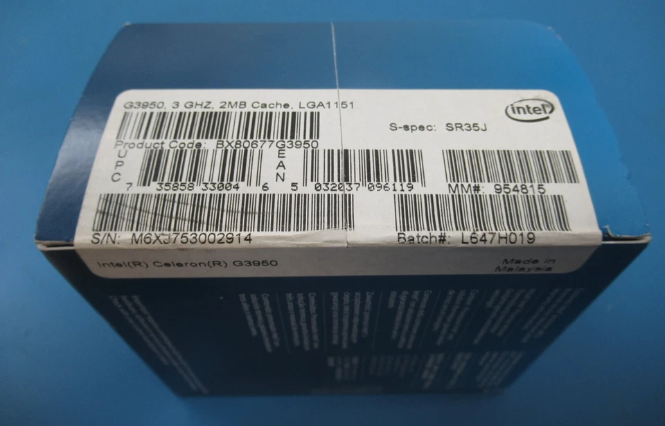 Intel Celeron G3950 Dual-Core 3.0 GHz LGA 1151 51W Desktop Processor (New) - Image 3 of 4