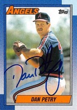 Dan Petry autographed Baseball Card (California Angels) 1990 Topps #363