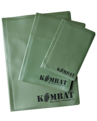 Kombat UK A5 Nirex Dokumentenhalter grün wasserdicht taktischer Ordner 20 Seiten