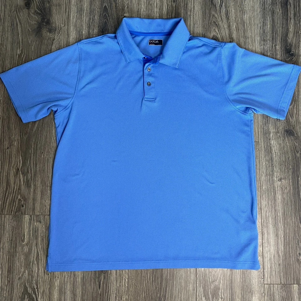 Polo Bolle Hombre - Verde - Azul - Rayas Mangas Cortas - XL Lote De 2 Foto 4 de 4