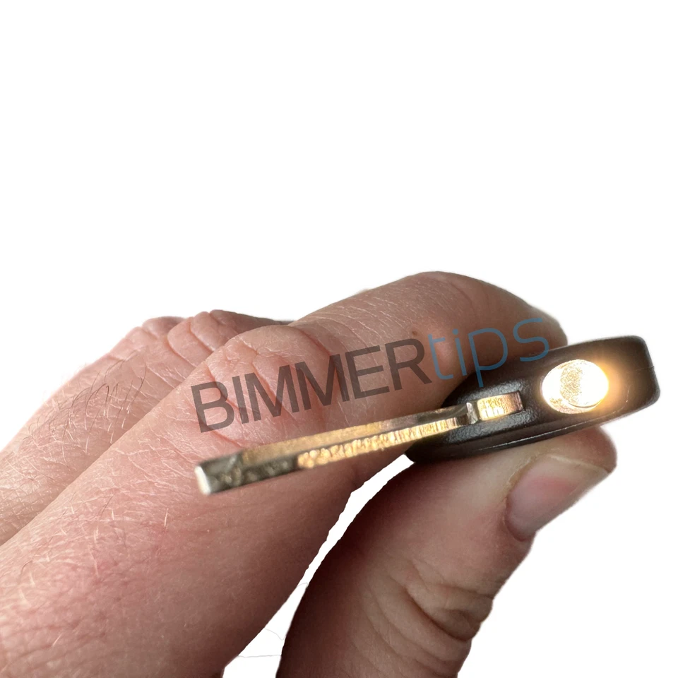 Llavero en blanco genuino Porsche 924 LED iluminado OEM 94453833100 Foto 3 de 4