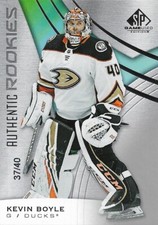 Kevin Boyle #124 - 2019-20 SP Game Used - Authentic Rookies - 37/40*
