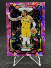 2023-24 Panini Prizm Basketball Cracked Pink Ice D'Angelo Russell Lakers