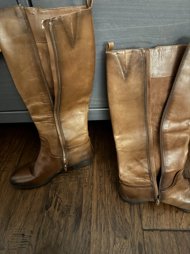 Alex Marie Leather Knee High Boots Womens Size 7 Full Zip - Image 4 of 4