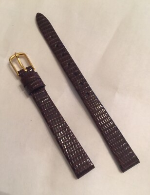 Hadley Roma Women LS700  10R Genuine lizard Brown 10mm Fine Quality Watch Bands
