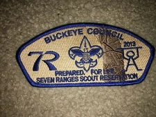 Boy Scout SA97 Camp Seven Ranges 2013 BSA Buckeye Ohio Council Strip CSP Patch