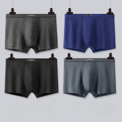 Pure cotton men's boxer shorts, oversized elastic breathable underwear