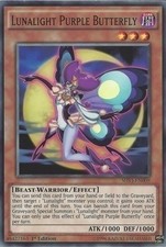 (LOT of 5) lunalight purple butterfly yugioh card SHVI-EN009 MINT