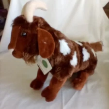 Adore 15" Plush Goat Adorables Spotted Mocha Standing Stuffed Animal 