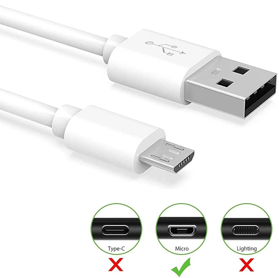 Quick Charging & Sync, High Speed 2.0 USB A Male to Micro USB Cable 3ft Flat - Image 4 of 4