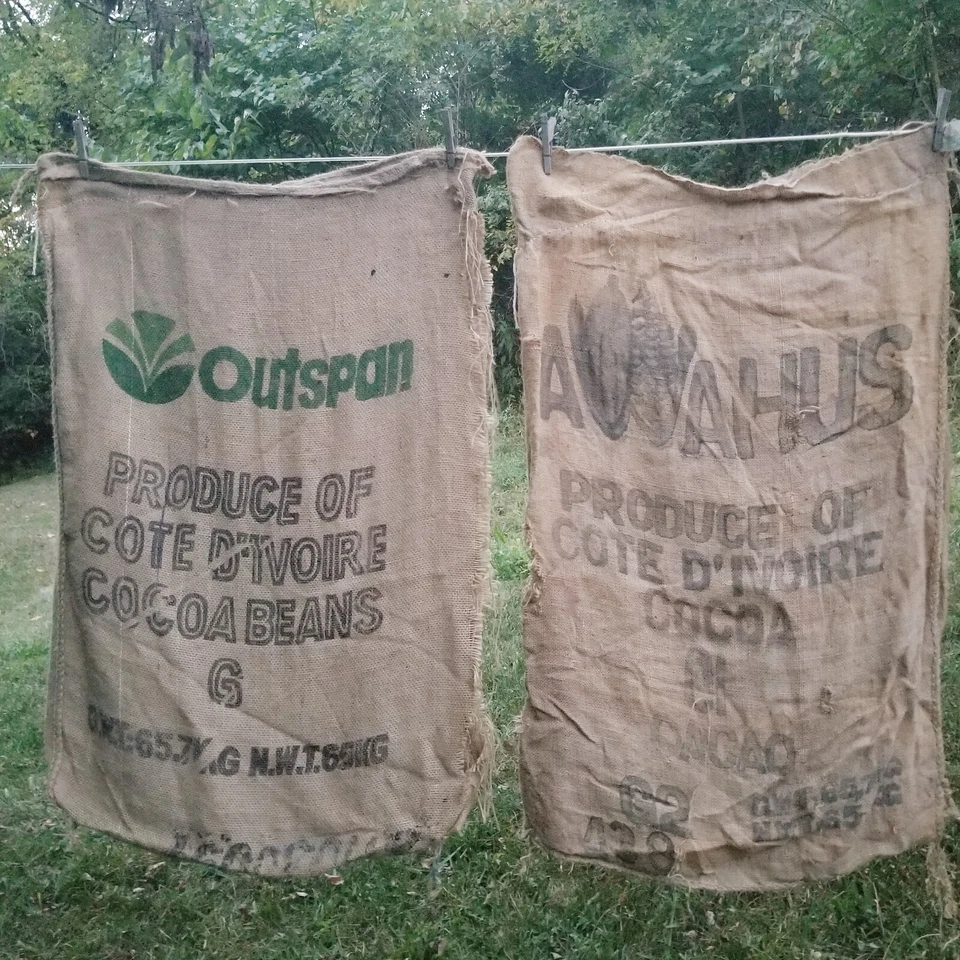 Burlap Sack Hessian Jute Fabric Material BULK CRAFT LOT Repurpose Decor Garden - Image 4 of 4