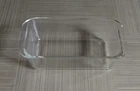 Pyrex 213 Clear Glass Loaf Pan Bread Baking Dish 1.5 Qt 8.5" x 4.5" x 2.5" VTG