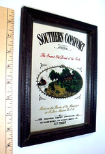 Vintage Southern Comfort Grand Old Drink of the South Bar Mirror 7" x 9", Rare!