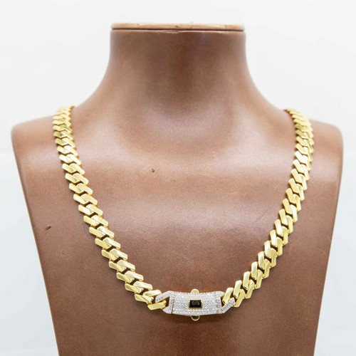 9mm Edge Miami Cuban Link Monaco Chain 