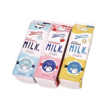Creative Simulation Of Milk Cartoon Pencil Case Cute Pen Bag Stationery AU New