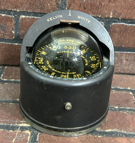 Kelvin White Nautical Binnacle Compass Instrument Constellation Ships BOSTON USA - Picture 2 of 4