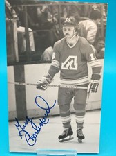 Vintage Atlanta Flames Guy Chouinard Autograph Postcard
