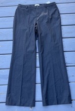 NEW Coldwater Creek Natural Fit Polyester Blend Dark Gray Stretch Pants Size M