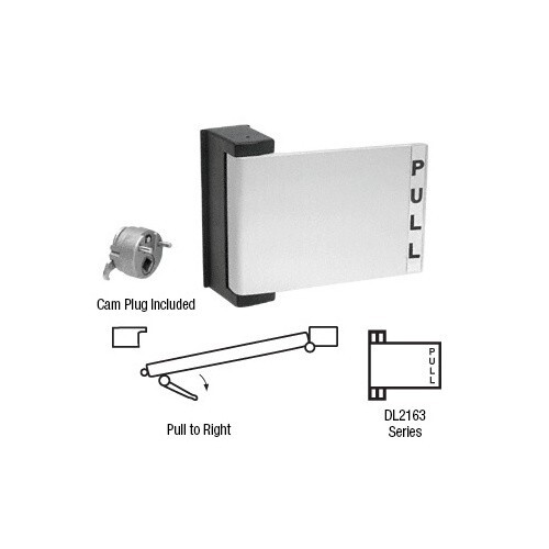 CRL Aluminum Universal Push-Pull Paddle Handle - Pull to Right DL2163A