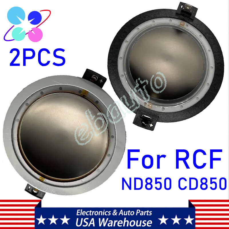 2PCS RCF ND850 CD850 Driver Diaphragm Replacement 2.0 1.4 8 Ohms 74.4mm