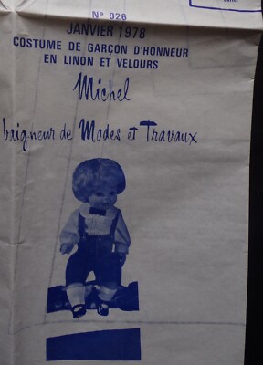 Lot De 7 Patrons Poupée Modes Et Travaux – Originaux 1978 – Vintage France