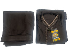 Pakistani Shalwar Kameez Men's Style Ready Made D-Brown Color Size Large AK-3610