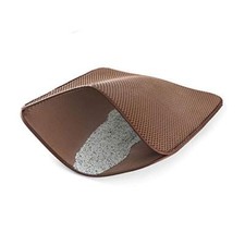 Cat Litter Mat, Kitty Litter Trapping Mat - 06 Brown Honeycomb/24 x 15 Inch