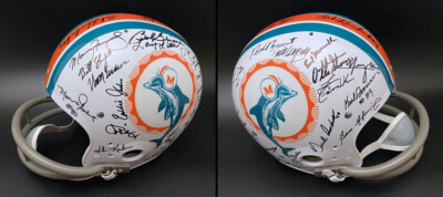 1972 Undefeated Team SIGNED Miami Dolphins F/S TK Helmet PSA