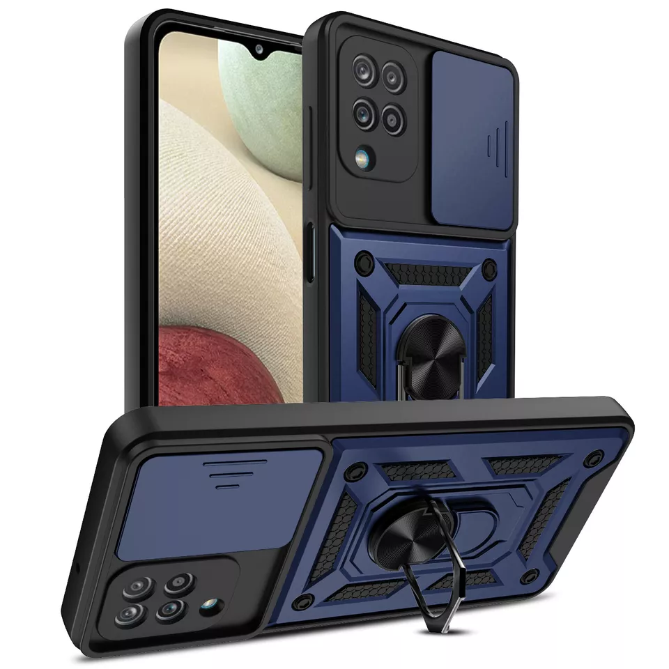 HOT For Samsung Galaxy A14 5G A02S A32 A13 Holder Slim Cover Screen Protector - Image 2 of 4