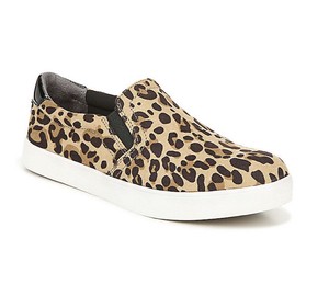 dr scholl's leopard slip on sneakers